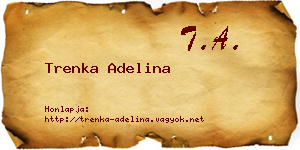 Trenka Adelina névjegykártya